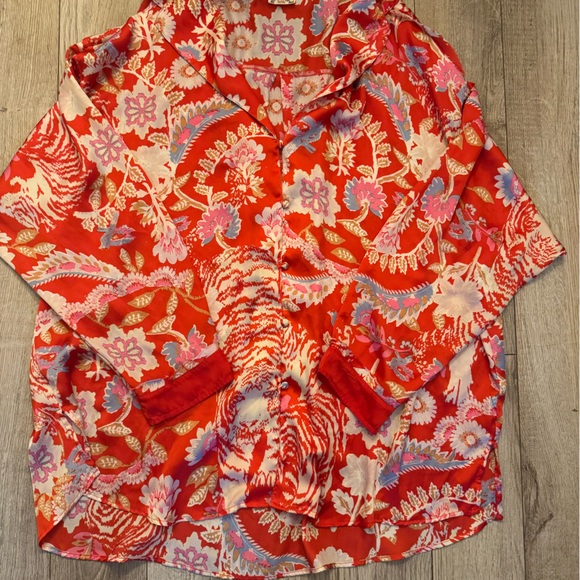Free People Red Floral Pajama Set - Picture 6 of 11